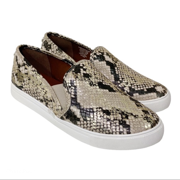 Steve Madden Shoes - Steve Madden Safary Snakeskin Effect Slip On Shoes